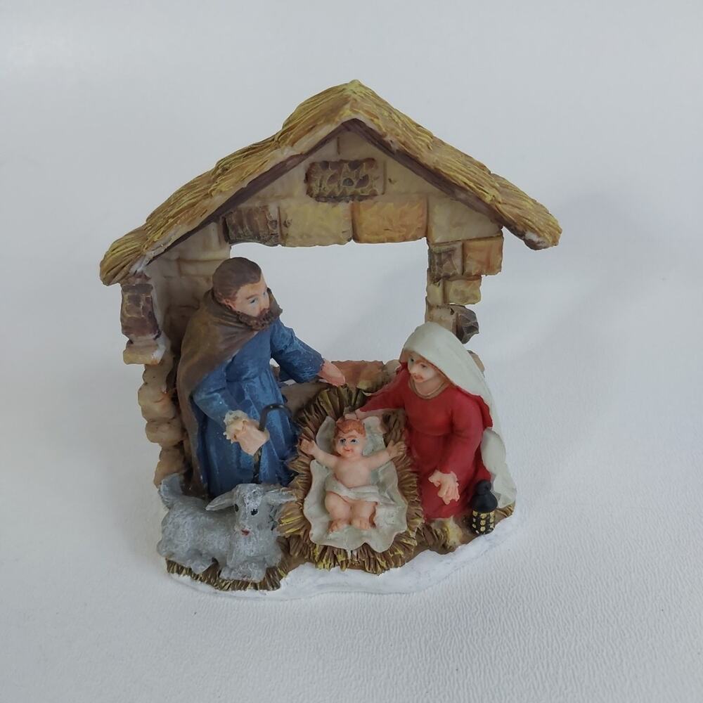 Christmas Village Holiday Nativity Scene Accessory Figurine 3.5"x3" 92131